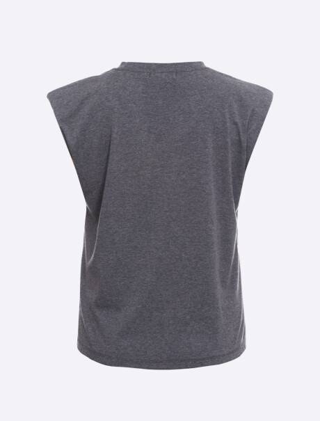 T-shirt hombreras gris