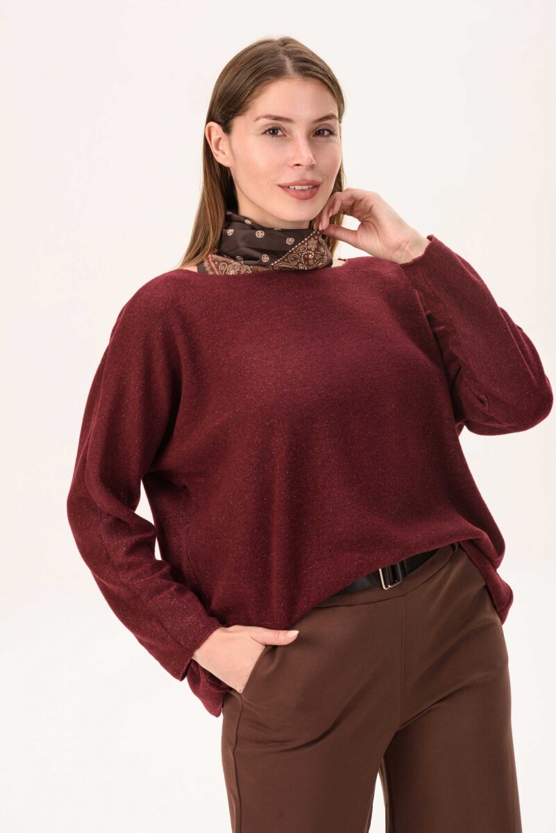 Sweater Oslo - Bordó 