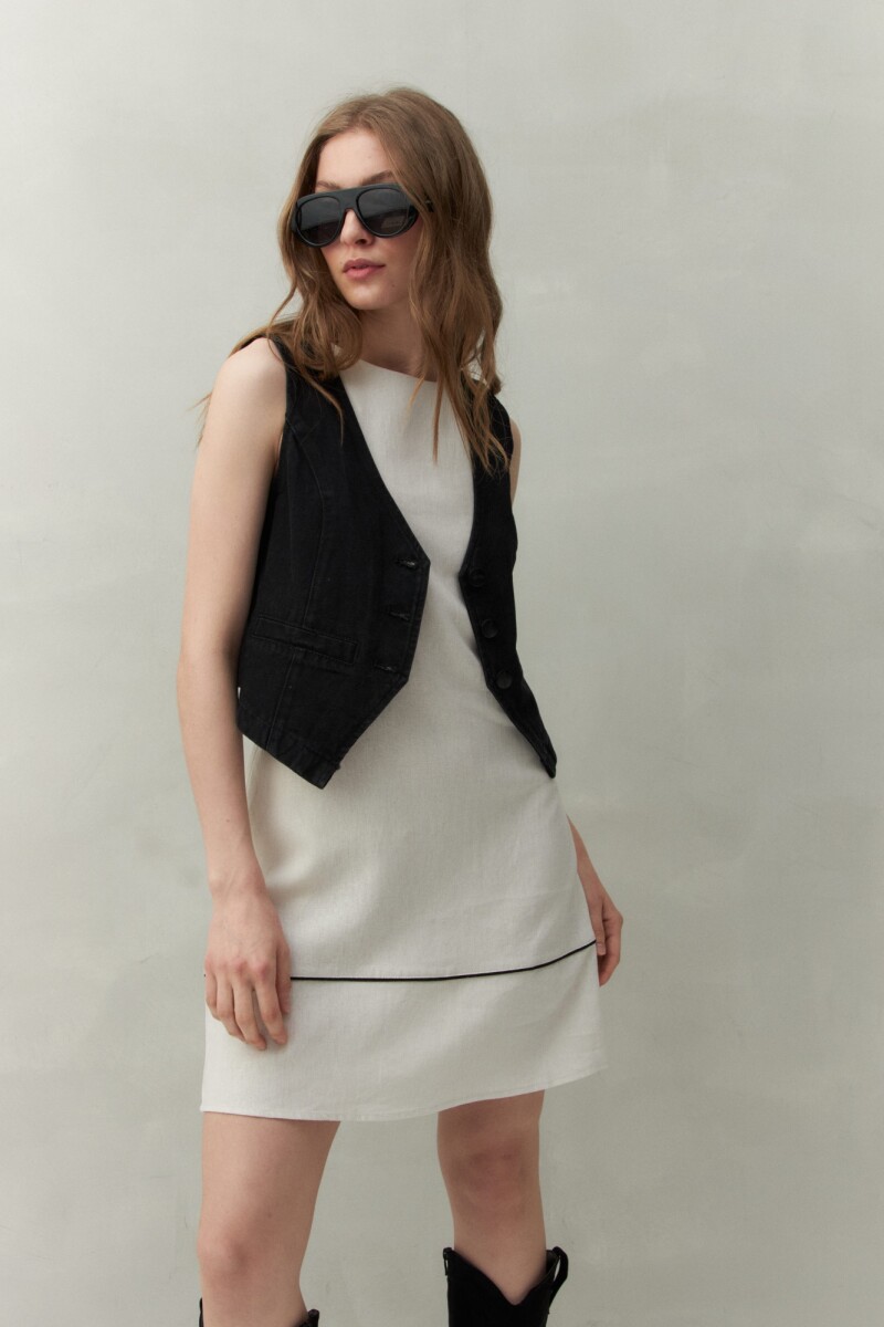 VESTIDO MARLON Hueso