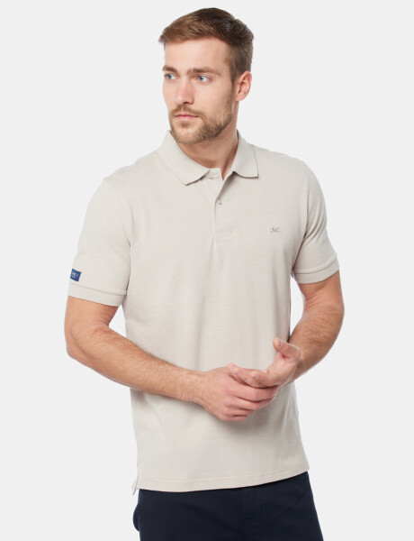 REMERA POLO LISA Beige