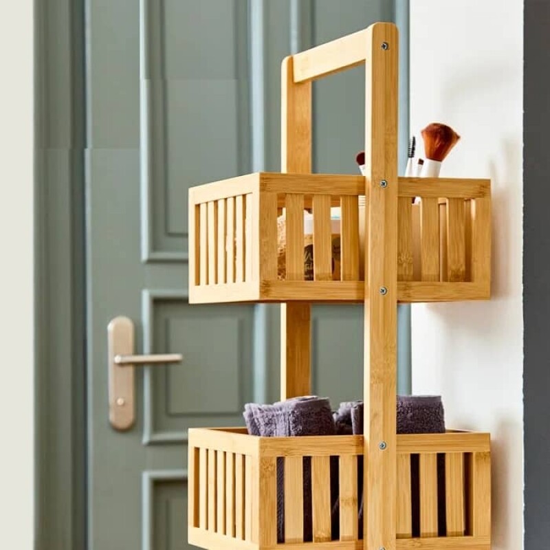 Organizador de 3 niveles madera bambú Organizador de 3 niveles madera bambú