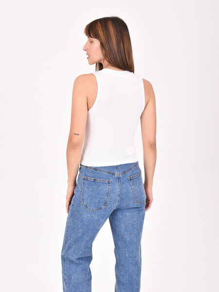 MUSCULOSA SAFARINA BLANCO