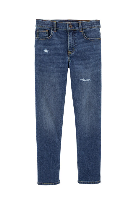 Pantalón de jean con detalles rasgados. Talles 4-14 Sin color