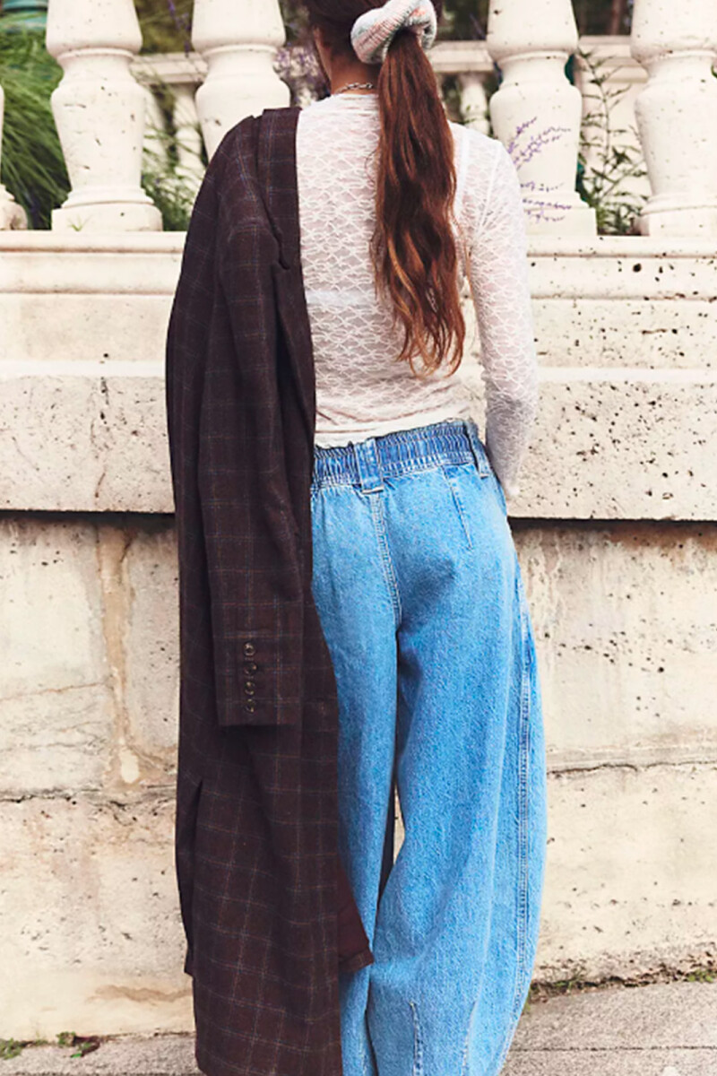 Pant Margo Wide Celeste