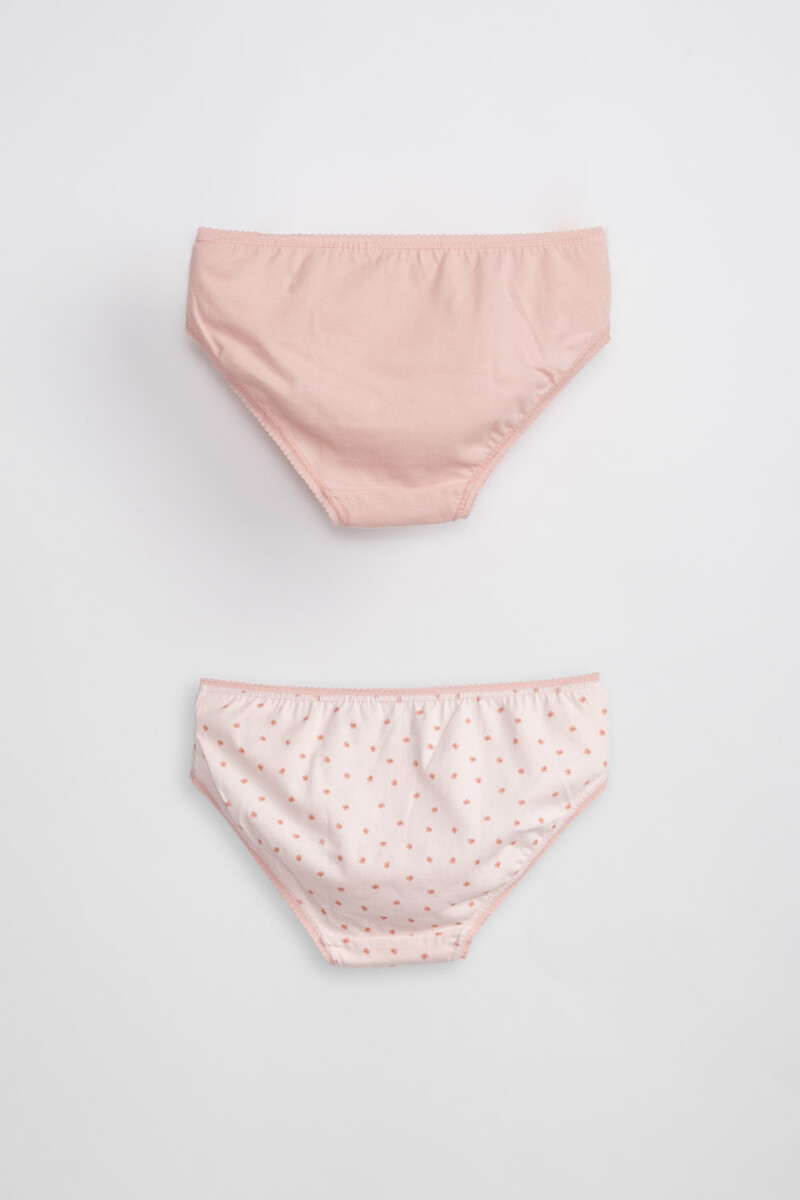 Pack x2 bombachas Flores Rosa Oscuro