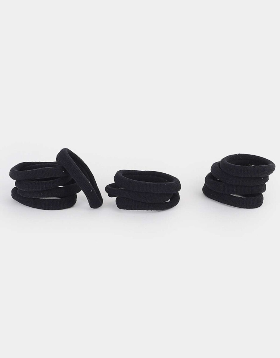 Set De Gomitas Elásticas - Negro 