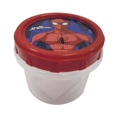 Pote Plástico 300 ml con Tapa Rosca Spiderman
