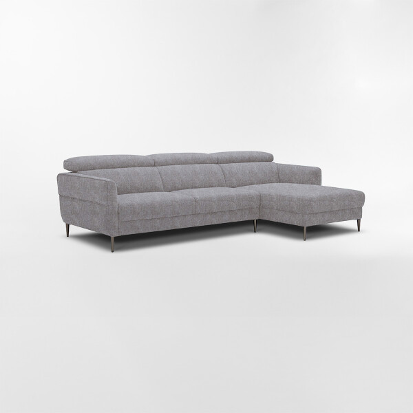 Sofá con chaise MOOVE GRIS - DERECHO