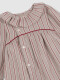 Vestido De Rayas Gris Claro
