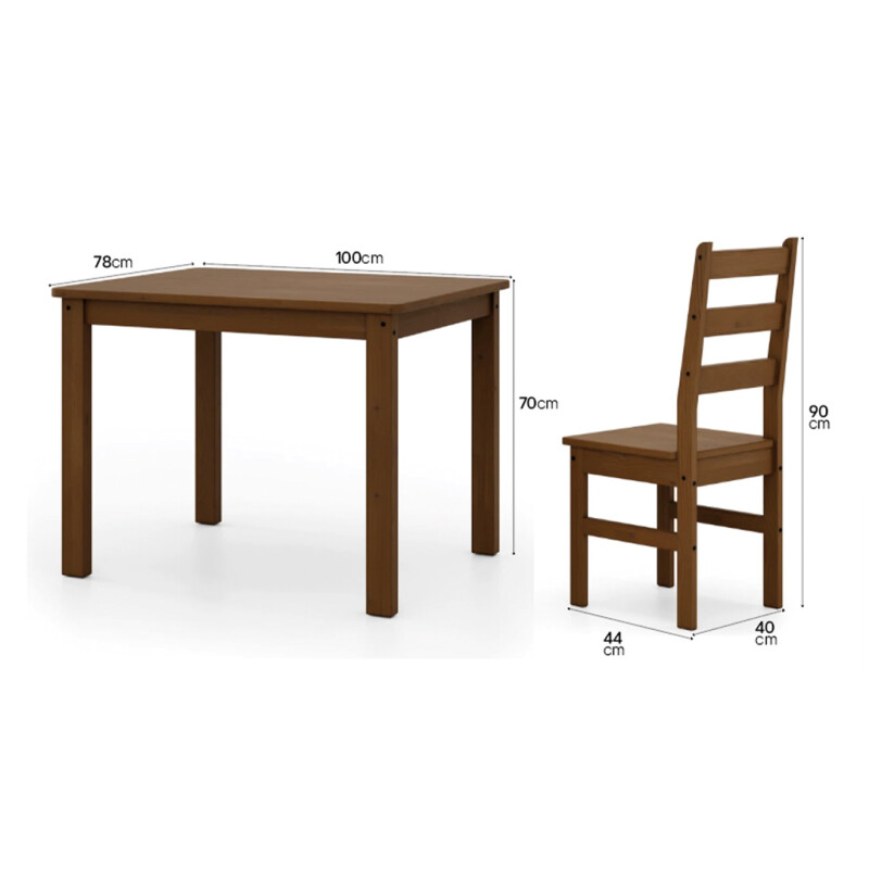 JUEGO DE COMEDOR ECONOMICO 4 SILLAS CERA OSCURO Juego De Comedor Economico 4 Sillas Cera Oscuro