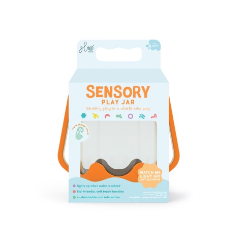 Jarra de juego sensorial Glo Pals ORANGE-CASE