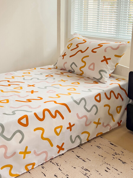 JUEGO DE SABANAS MUTICOLORS MULTICOLOR