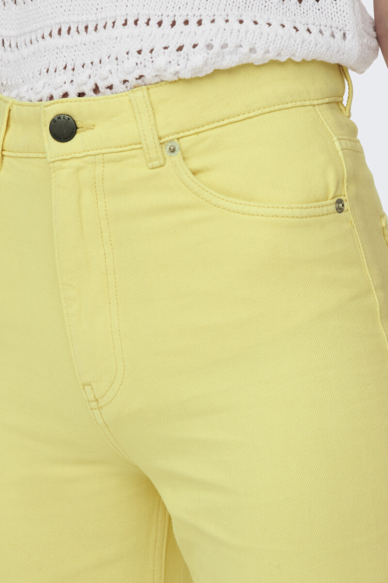 jeans camille wide leg tiro alto Lemon Meringue