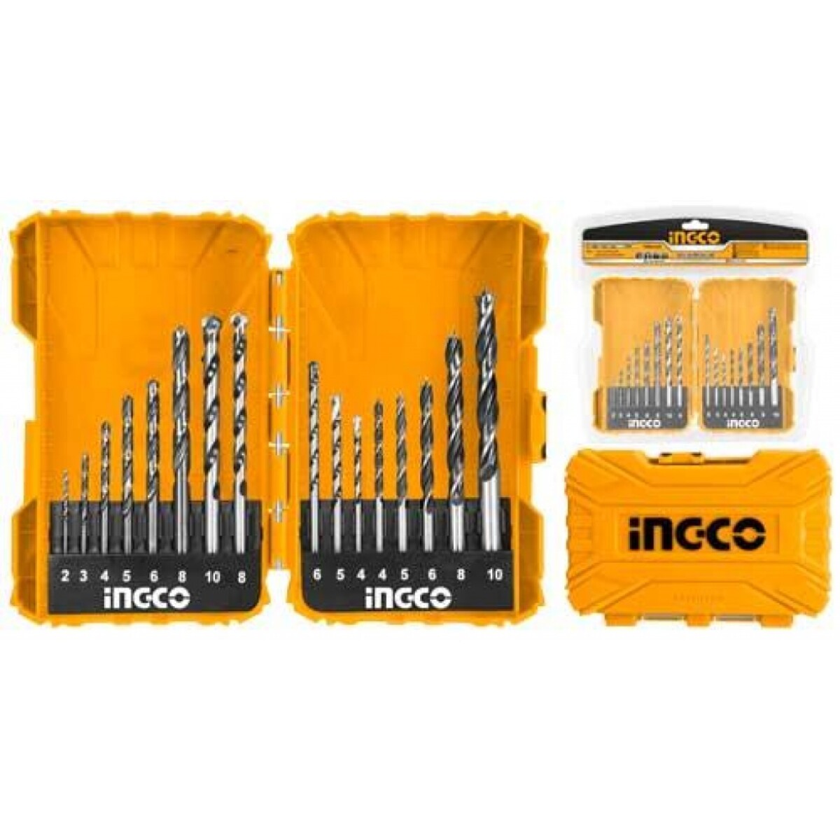 SET 16 MECHAS METAL CONCRETO MADERA INGCO AKDL11601 