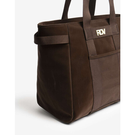 Cartera Shopper Engomado Marron chocolate