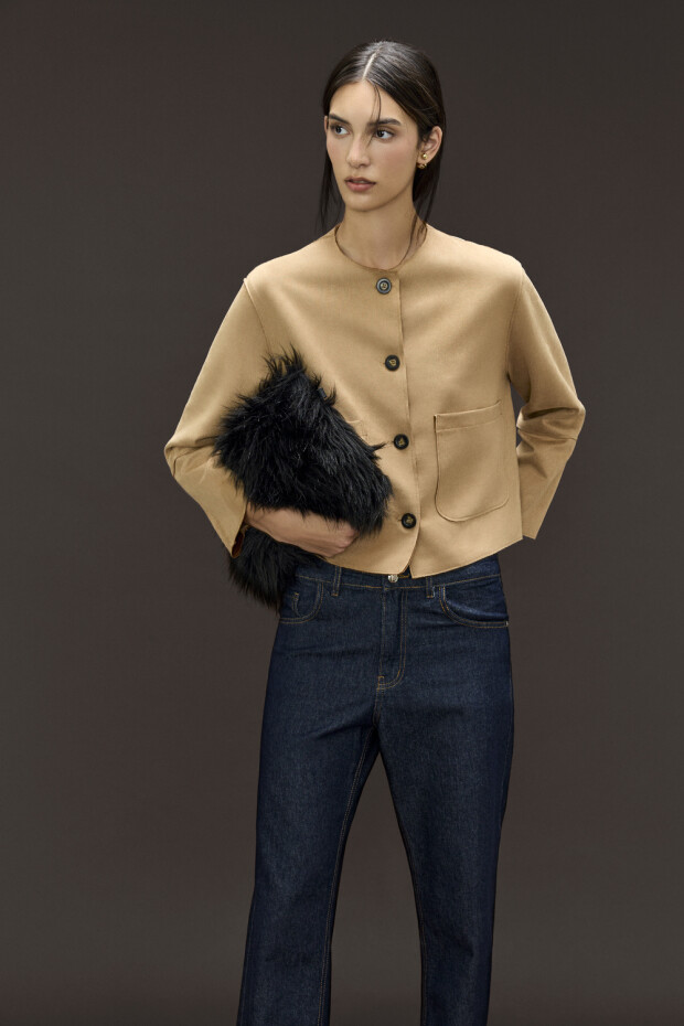 Chaqueta Appel Gamuza Camel Chaqueta Appel Gamuza Camel