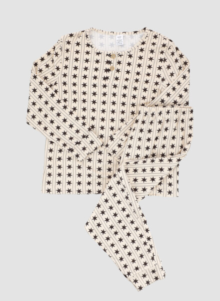 Pijama stars needle mini Beige