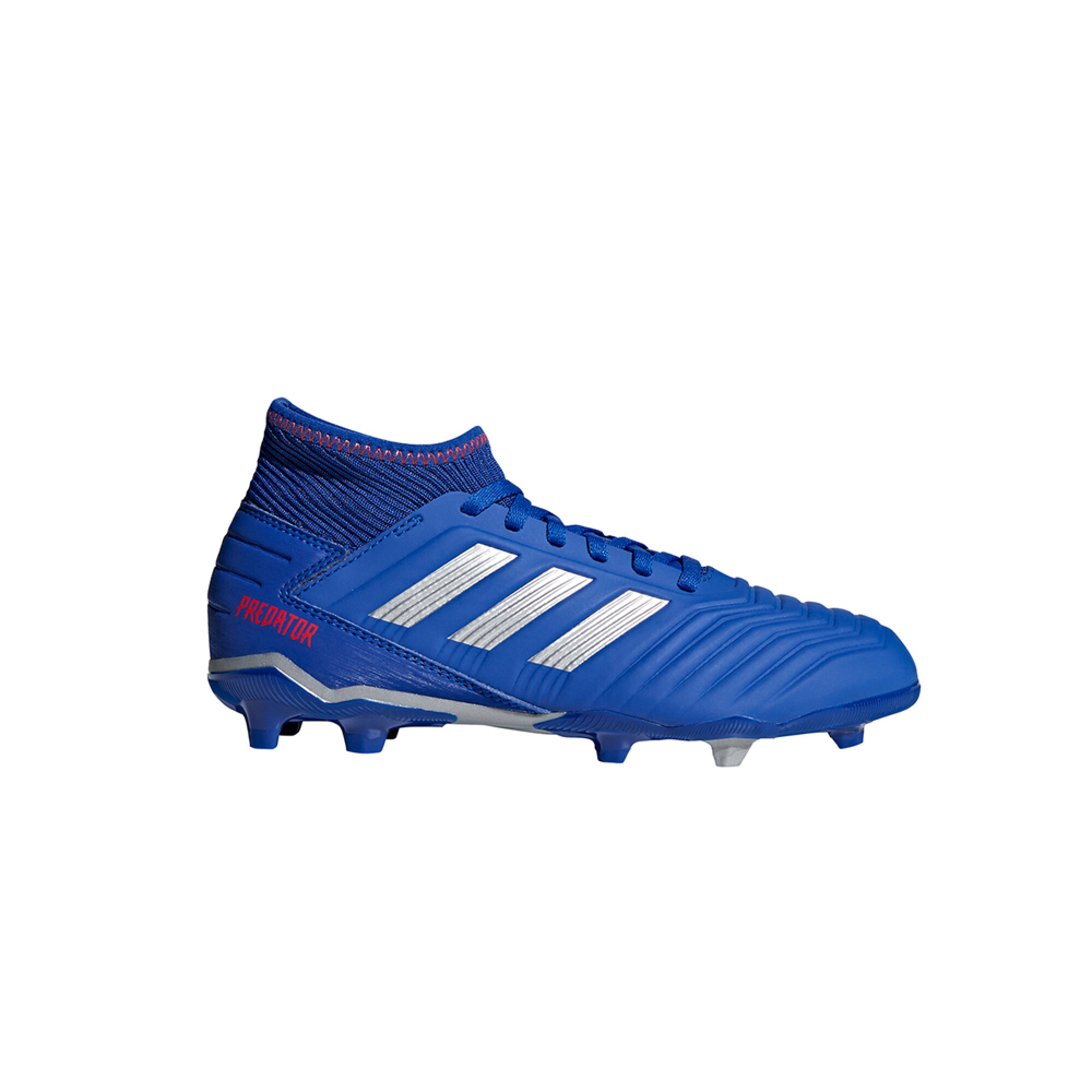 adidas Predator19.3 Firm Ground J - Blue/Metallic — Global Sports