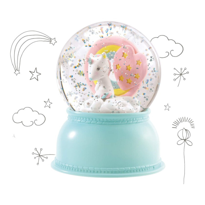 Veladora Bola de Nieve Djeco Unicornio Veladora Bola de Nieve Djeco Unicornio