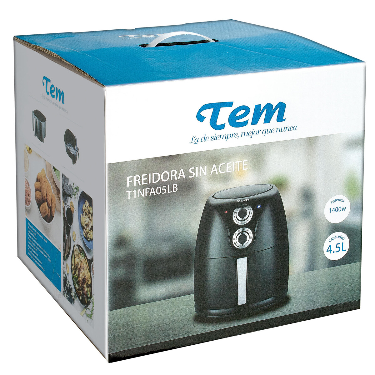 Freidora de Aire Tem T1NFA05LB 7000 1400W 5 Litros 