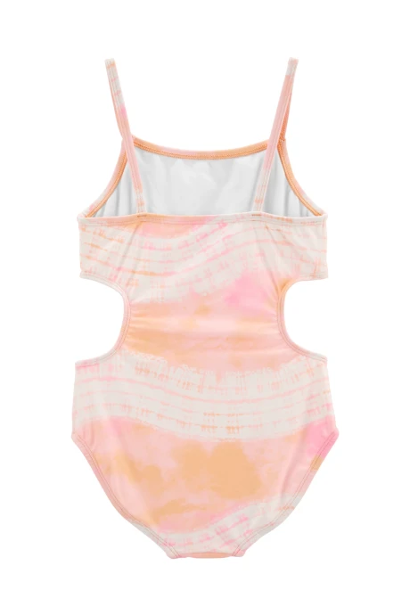 Malla de baño una pieza con protección UPF 50+ diseño tie-dye Sin color