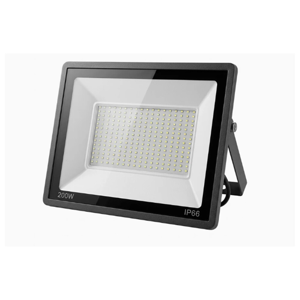 Luz Led Foco 200w Reflector Bajo Consumo Blanco Frío Negro Luz Led Foco 200w Reflector Bajo Consumo Blanco Frío Negro