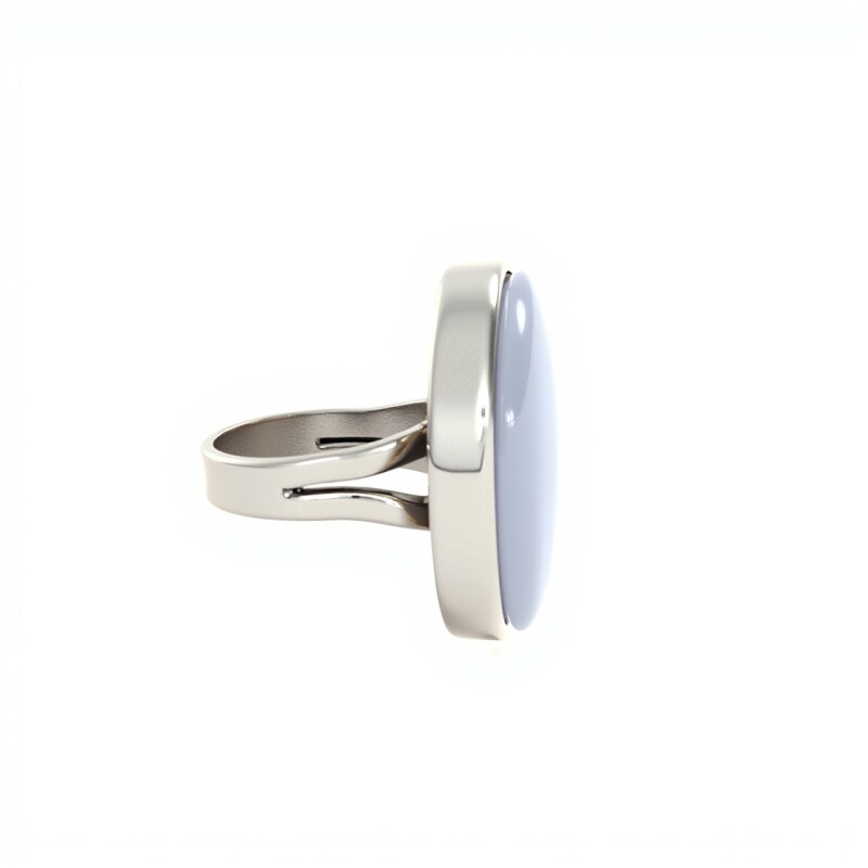 Anillo Oval-Plata 925-Piedra Blue Light Agata-AN3100 conpiedra