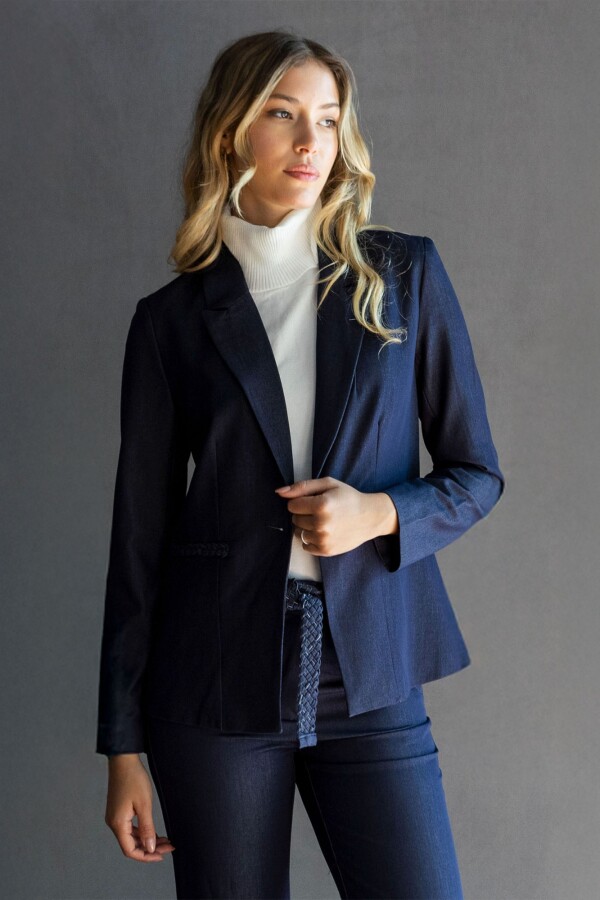 Blazer Denim JEAN OSCURO