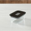 Tupper de vidrio hermético 725ML Negro