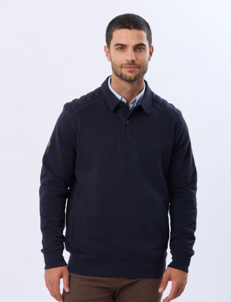 BUZO POLO DE FELPA Azul