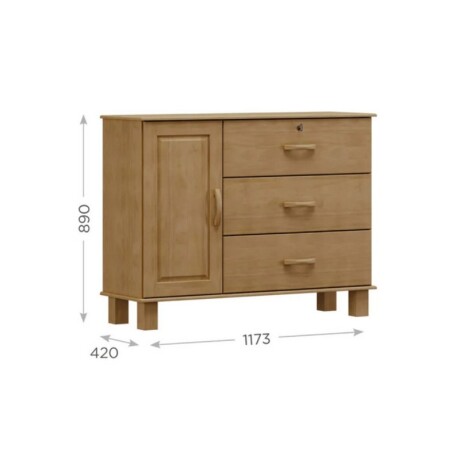 COMODA FINESTRA BRONZE 3 CAJONES 1 PUERTA FREIJO COMODA FINESTRA BRONZE 3 CAJONES 1 PUERTA FREIJO