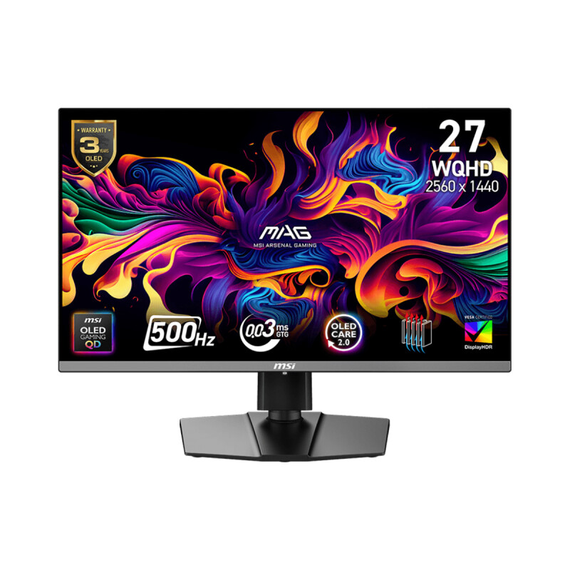 Monitor Gamer MSI MAG 272QP QD-OLED X50 27" 500Hz Monitor Gamer MSI MAG 272QP QD-OLED X50 27" 500Hz