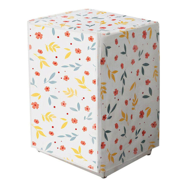 Funda Cubre Protector Lavarropas Carga Frontal Impermeable Variante Flores