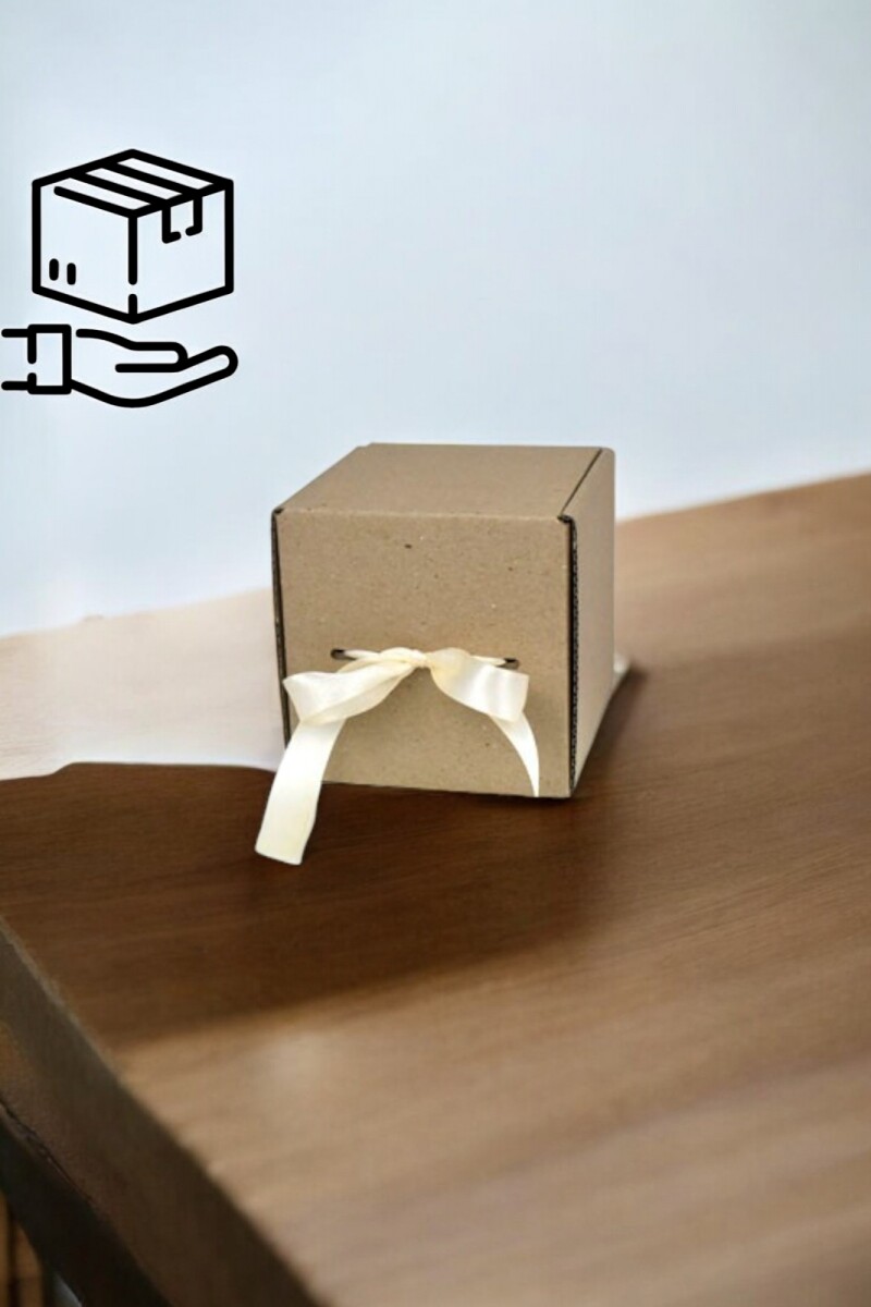 Caja aleta simple 11x11x11 cm - MADERA 