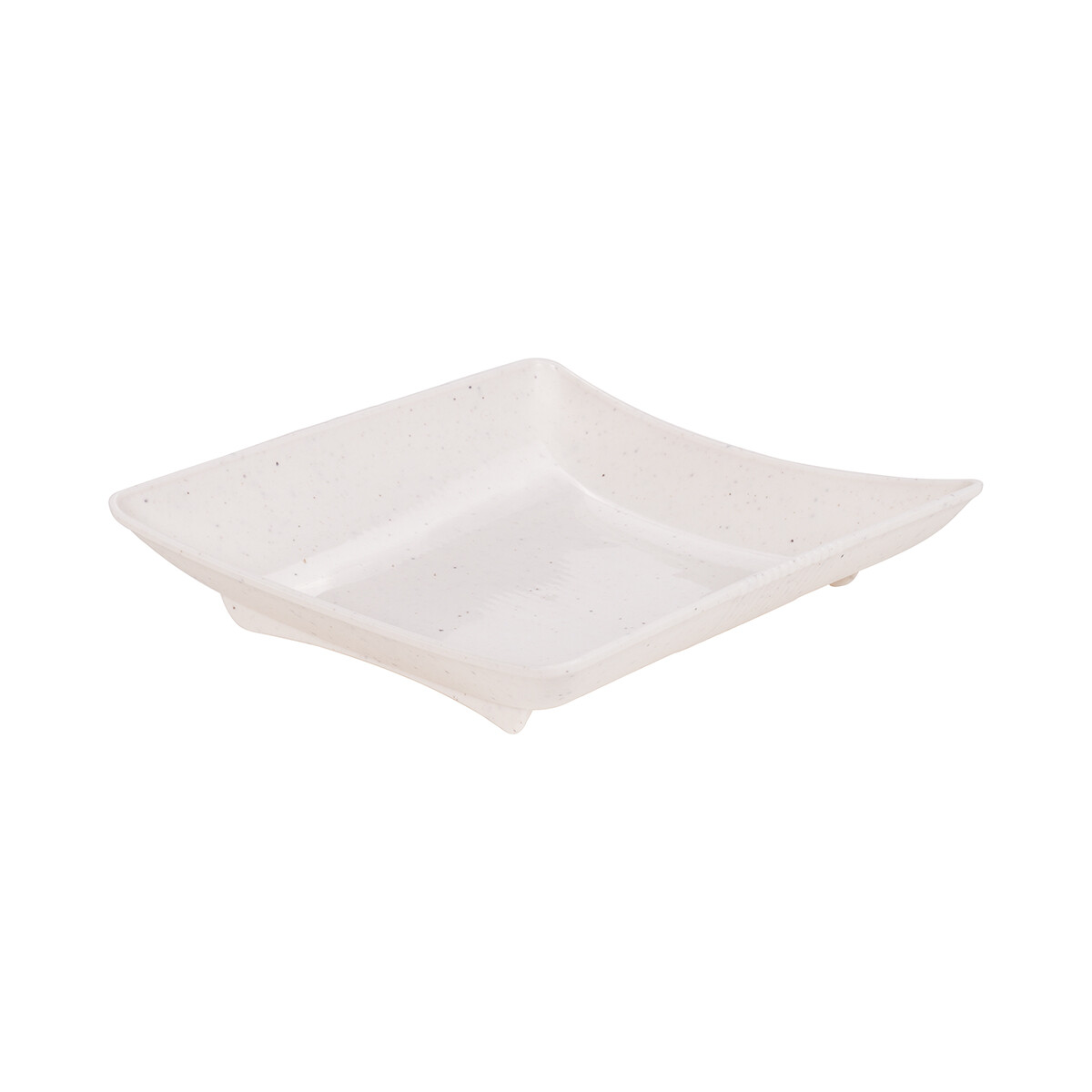 Plato Plástica Gourmet Cuadrado 21 cm - MARMOL 