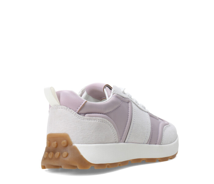 Championes de Mujer Miss Carol URTI acordonado Gris - Blanco - Lila