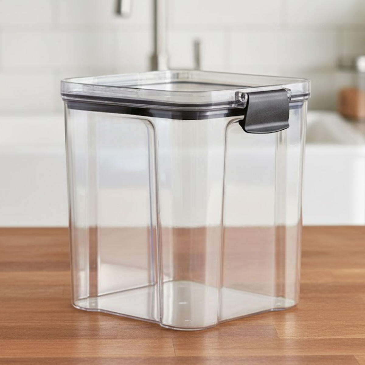 Pote hermético cuadrado 950 ml - TRANSPARENTE 