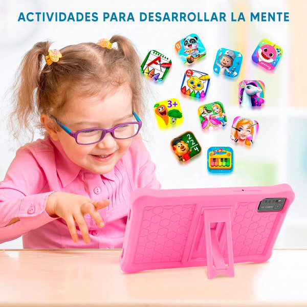 Tablet 7" Infantil Intouch Q732 3/32gb Con Apps Y Juegos ROSADO