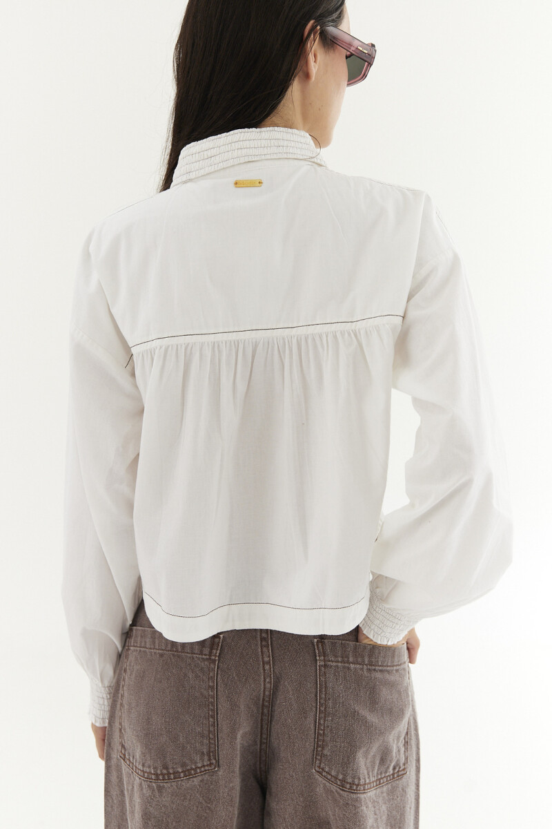 Camisa Smok Blanco