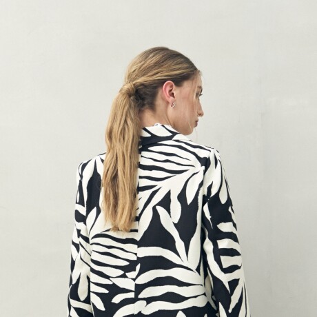 BLAZER IRENE Negro/Crudo