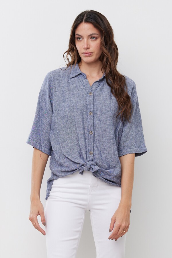 Blusa Lino AZUL