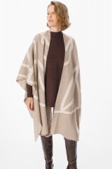 Ruana Sendero Beige/Vison