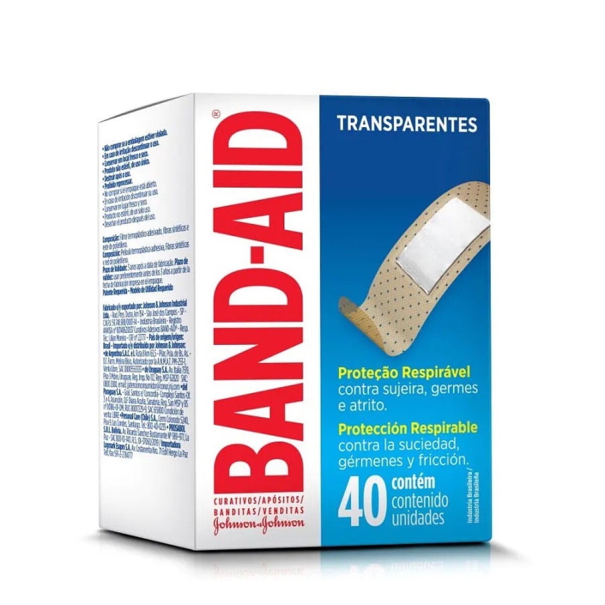 Apositos Adhesivos Sanitarios Band-aid Transparentes 40 Un 