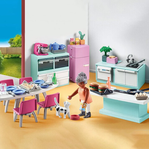 Cocina y Comedor de Casa Playmobil 105 Piezas U