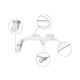 SEMI ARO FUNCION BIDET PIEZA BIDET BLANCO KIT COMPLETO BAÑO BLANCO
