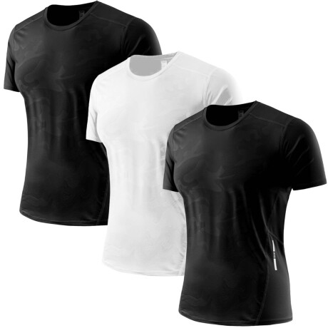 Set X3 Remeras Deportivas Para Entrenamiento Mujer Multicolor 2