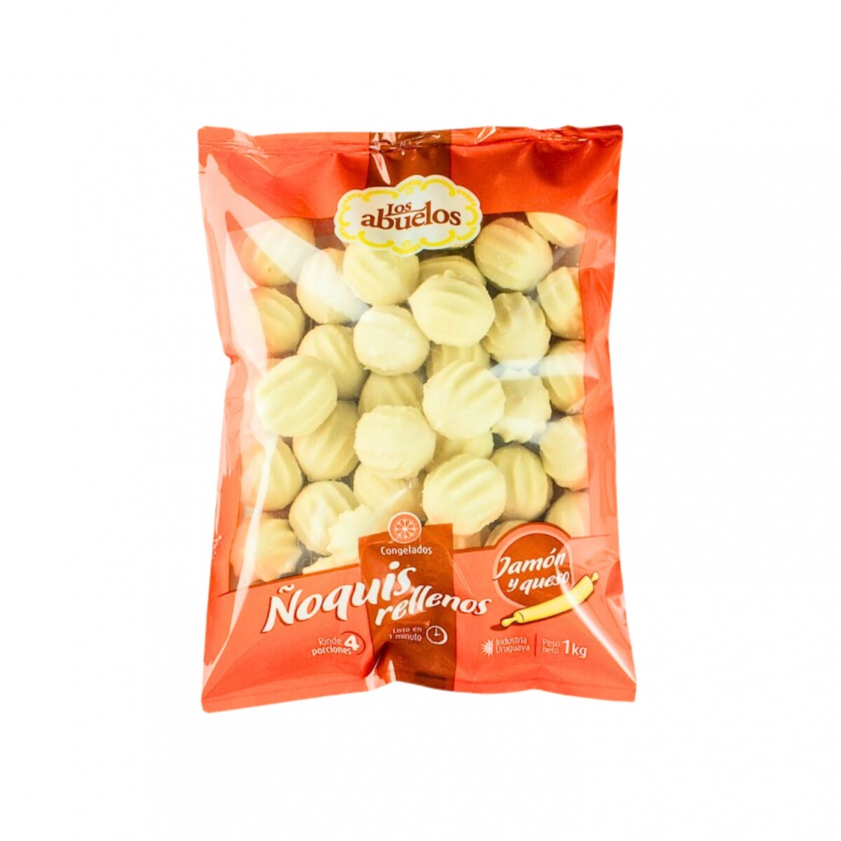 Ñoquis de Papa rellenos de Jamón y Queso Los Abuelos - 1kg 