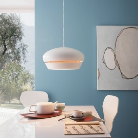 Lámpara colgante blanco con ranura Ø39,5 FOSALBA EG2186