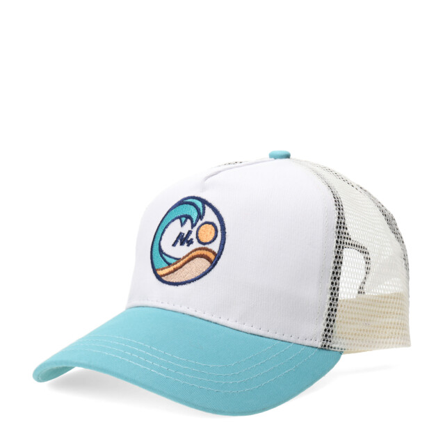 Gorro N+ CALO Turquesa - Blanco