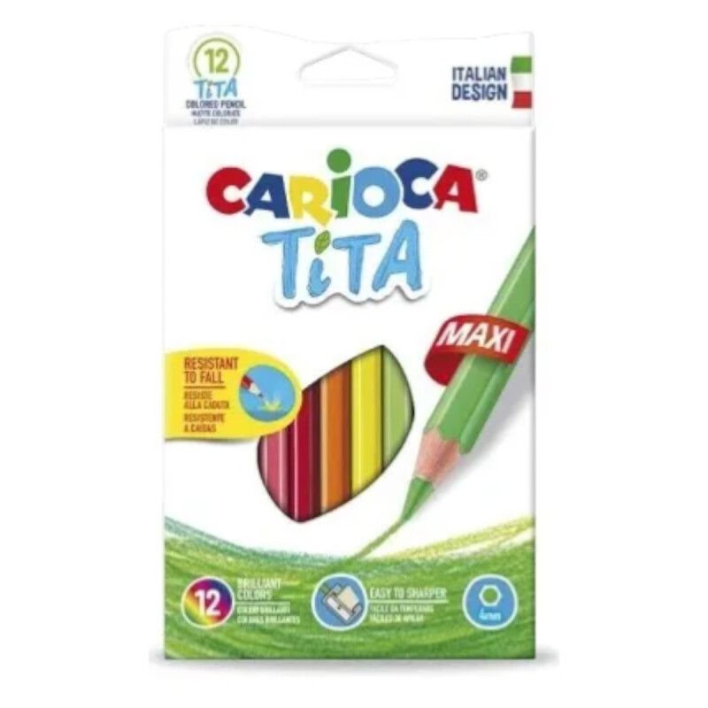 Lápices Carioca Tita Maxi x12 Lápices Carioca Tita Maxi x12